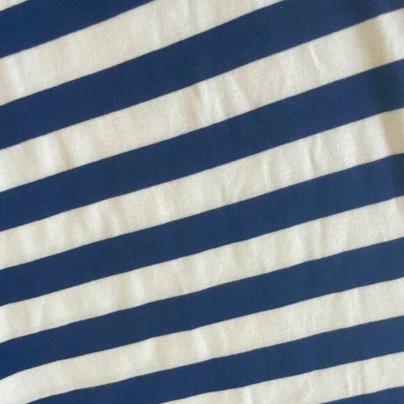 J.CREW TOP CREW NECK TAILORED GOLDEN BUTTONS BLUE LINES SZ S COASTAL SAILOR CORE - Picture 7 of 16